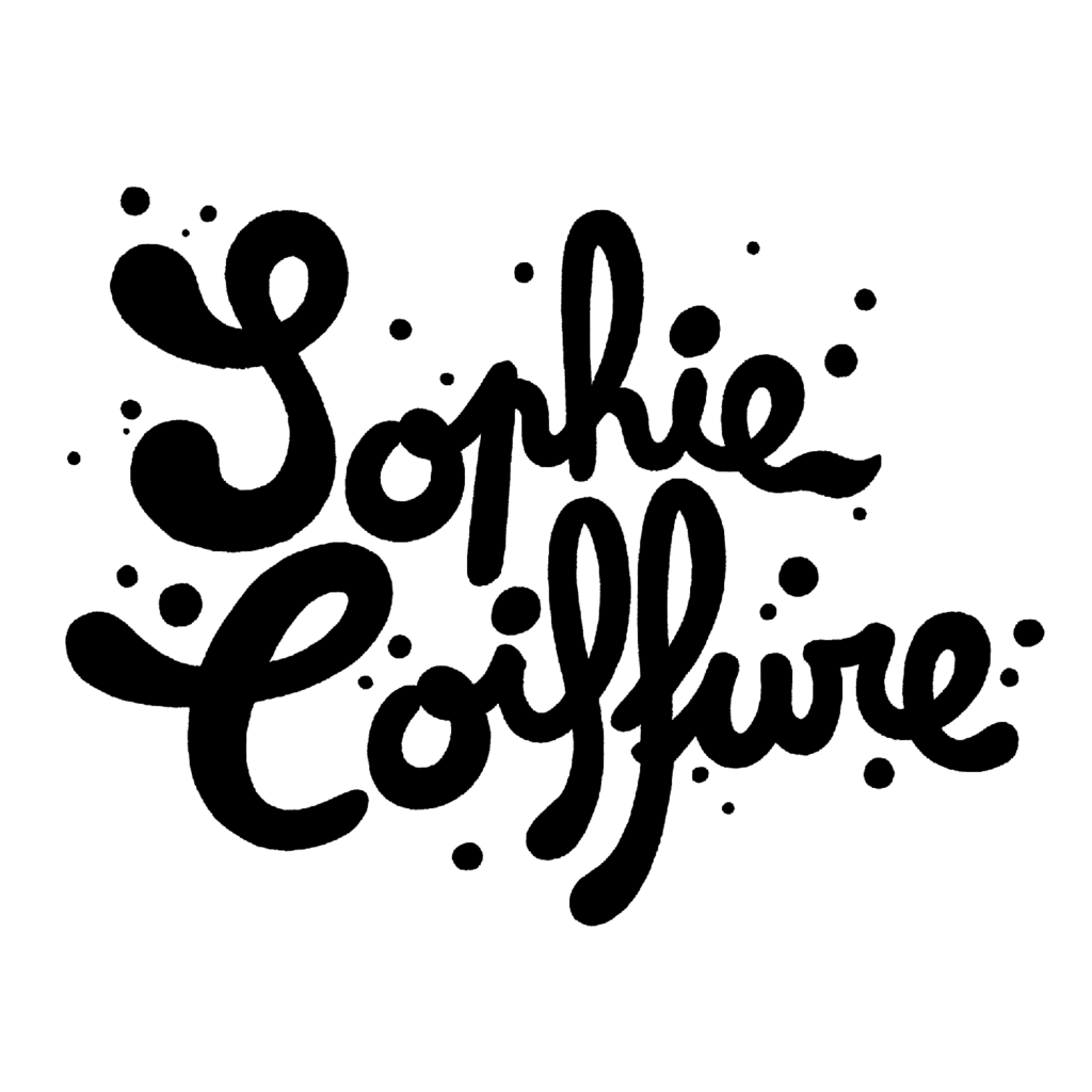 Lettrage de l’album “Sophie Coiffure” par Perceval Barrier