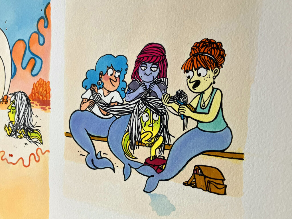 Mise en couleur de l’album “Sophie Coiffure” par Perceval Barrier